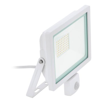Eglo 64876 - Projecteur avec détecteur FILETTI LED/30W/230V 3000K IP44 blanc