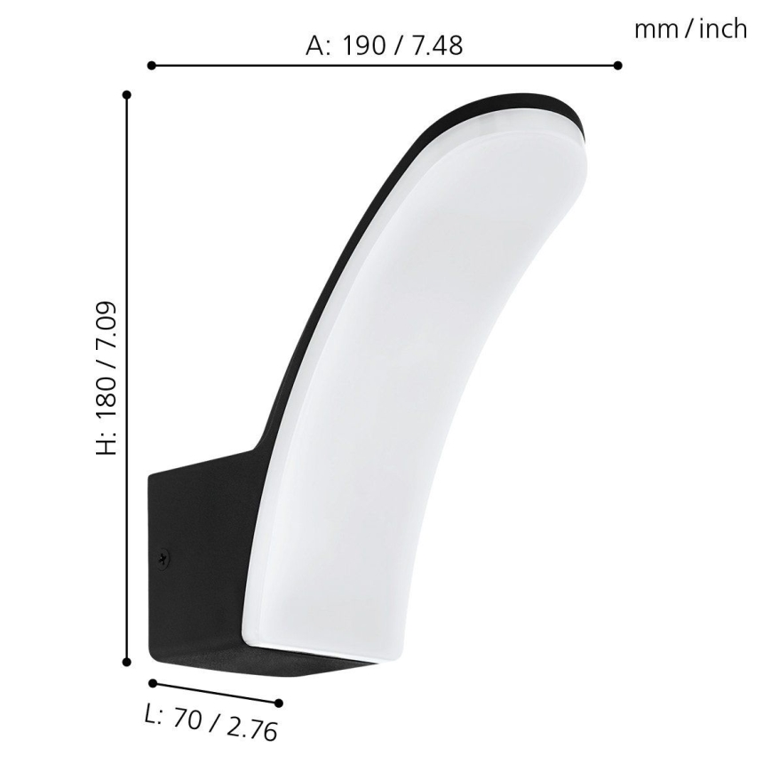Eglo 74021 - Applique murale extérieure LACONELLA LED/11,5W/230V 4000K IP44