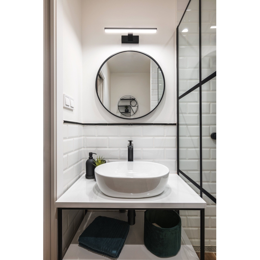 Eglo 74061 - Éclairage de miroir salle de bain GALENZANA LED/7,4W/230V 4000K 40 cm IP44 noir