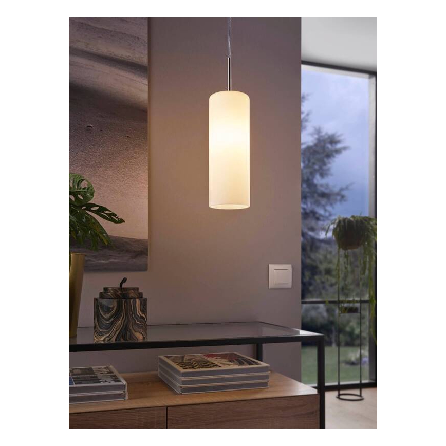 Eglo 75251 - Suspension filaire LED RGB à intensité variable ELLUNO-C E27/7,5W/230V + télécommande