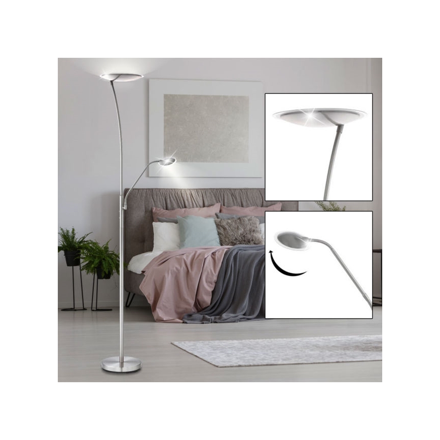 Eglo 75316 - Lampadaire LED PENJA 1xLED/18W+1xLED/6W