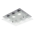 Eglo 75342 - Plafonnier LED dimmable CABO-SD 6xGU10/5W/230V 34x34 cm chrome mat