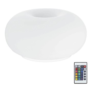 Eglo 75355 - Lampe de table LED RGB à intensité variable OPTICA-C 2xE27/7,5W/230V d. 28 cm + télécommande