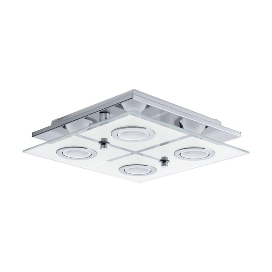 Eglo 75378 - Plafonnier RGBW à intensité variable CABO-C 4xGU10/4W/230V + télécommande