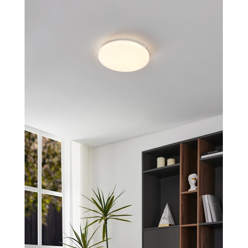 Eglo - Plafonnier avec détecteur de mouvement LED/15,5W/230V 3000K d. 33 cm blanc