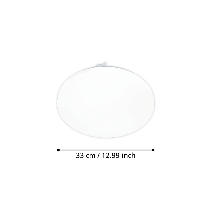 Eglo - Plafonnier avec détecteur de mouvement LED/15,5W/230V 3000K d. 33 cm blanc