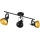 Eglo 75513 - Spot orientable THORNTON 3xE14/28W/230V noir/doré