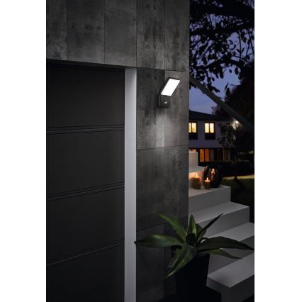 Eglo - Applique murale d'extérieur avec détecteur LED/10W/230V IP44