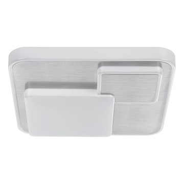 Eglo 75666 - Plafonnier LEPRESO LED/19,5W/230V 38,5x38,5 cm chrome mat