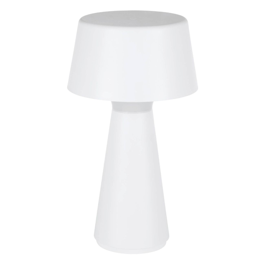 Eglo - Lampe de table d'extérieur LED rechargeable et dimmable 3W/5V 2200/3000/4000K 2000 mAh IP44 blanche