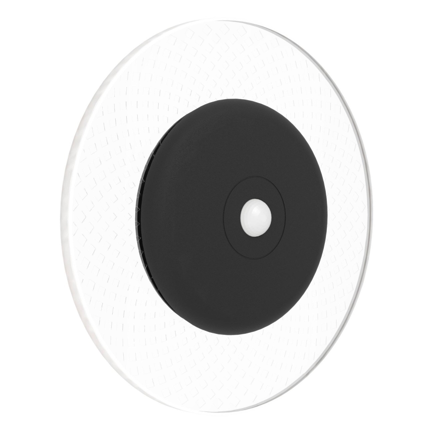 Eglo - Applique murale LED RGBW dimmable, rechargeable, avec capteur de mouvement et crépusculaire LED/5V 2000 mAh, noire + télécommande