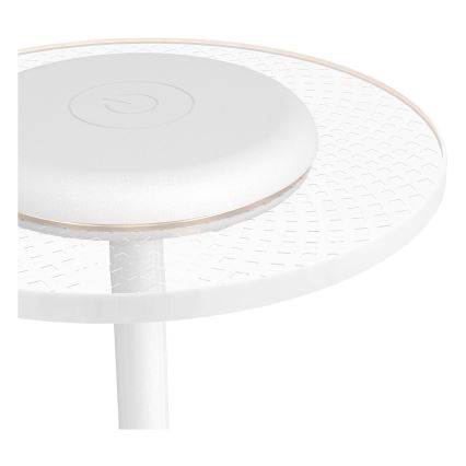 Eglo - Lampe de table tactile rechargeable LED RGBW dimmable LED/5V 2000 mAh blanche