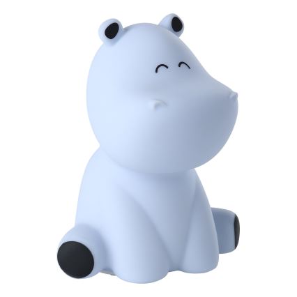 Eglo - Veilleuse LED RGBW rechargeable et tactile pour enfants, 5W/5V, 1200 mAh, motif hippopotame