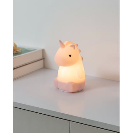 Eglo - Veilleuse tactile rechargeable LED RGBW pour enfants LED/5W/5V 1200 mAh licorne
