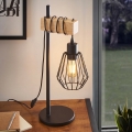 Eglo 780173 - Lampe de table TABODI 1xE27/40W/230V pin/noir