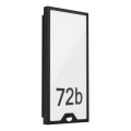 Eglo 780421 - Applique pour numéro de maison avec détecteur CASAZZA LED/16W/230V IP44