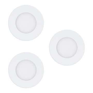 Eglo 78195 - Lot de 3 spots encastrés LED FUEVA LED/2,7W/230V Ø 8,5 cm