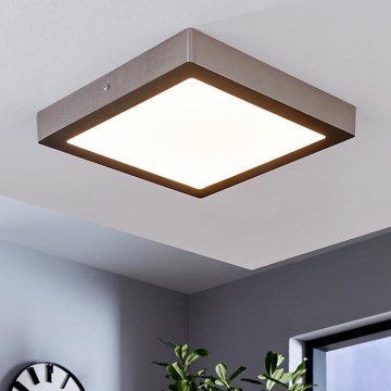 Eglo 78218 - Plafonnier LED FUEVA LED/22W/230V 30x30 cm chrome mat