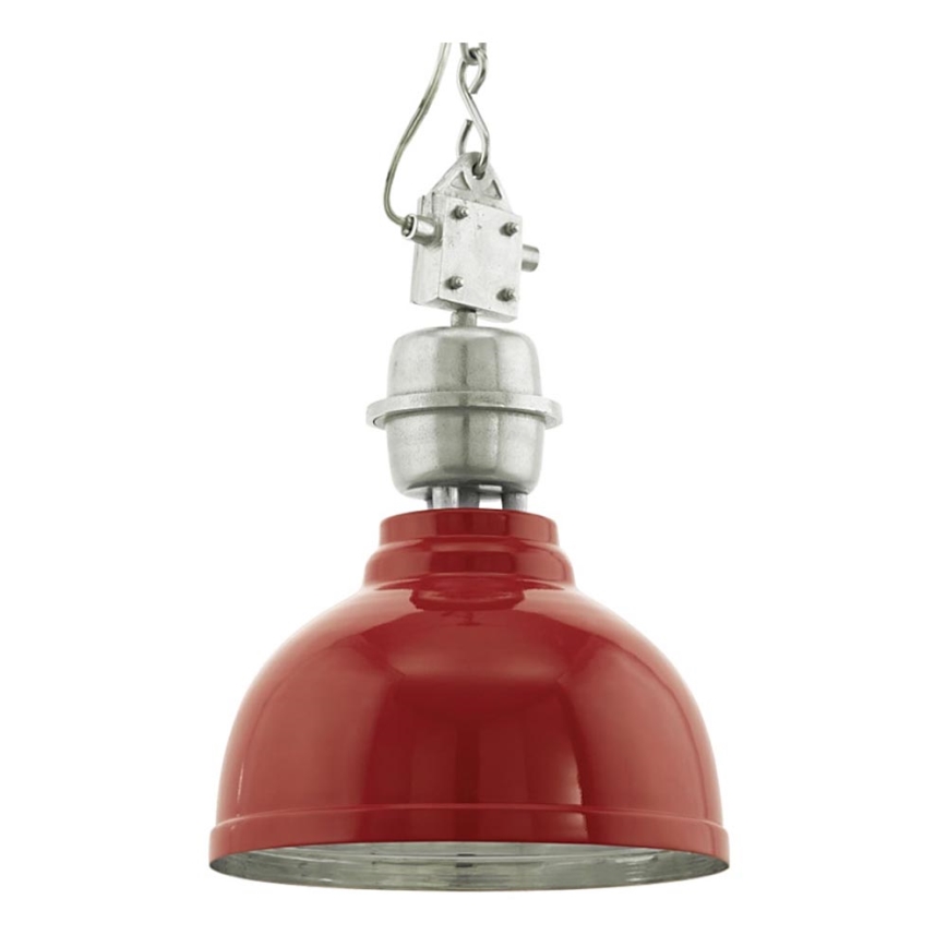 Eglo 78297 - Lustre avec chaîne GRANTHAM 1XE27/60W/230V rouge