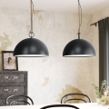 Eglo 78444 - Suspension filaire HODSOLL 2xE27/40W/230V noir/marron