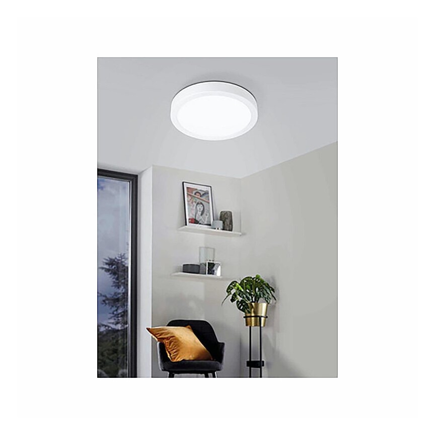 Eglo 78668 - Plafonnier LED FUEVA LED/17W/230V Ø 21 cm blanc