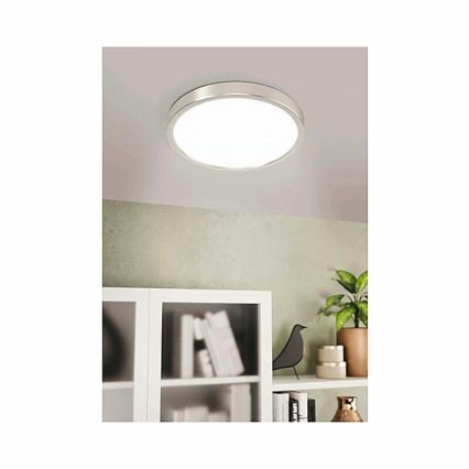 Eglo 78674 - Plafonnier LED FUEVA LED/20,5W/230V Ø 28,5 cm chrome mat