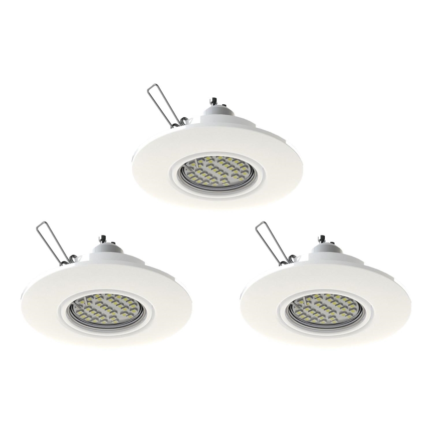 Eglo 78704 - LOT 3x Spot encastrable LED PENETO 1xGU10/3,3W/230V blanc