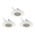 Eglo 78704 - LOT 3x Spot encastrable LED PENETO 1xGU10/3,3W/230V blanc