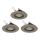 Eglo 78705 - LOT 3x Spot encastrable PENETO 1xGU10/3,3W/230V chrome mat