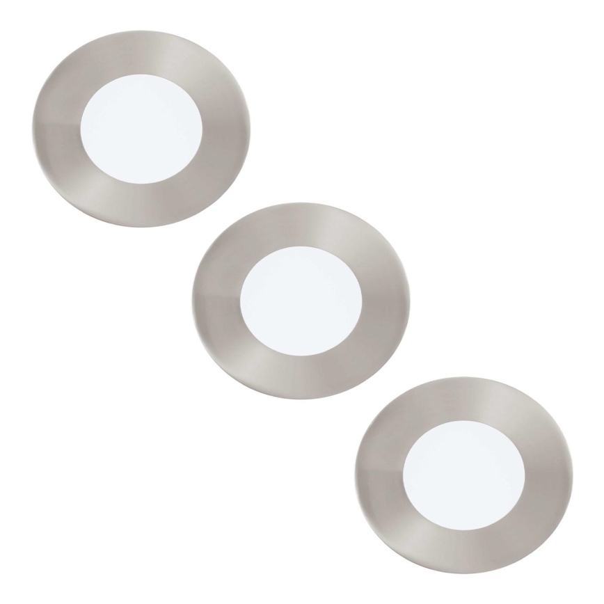 Eglo 78732 - LOT 3x Spot encastrable de salle de bain LED TINUS 1xLED/2,7W/230V IP44