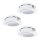Eglo 78755 - LOT 3x Spot encastrable PINEDA 1xLED/6W/230V 3000K blanc