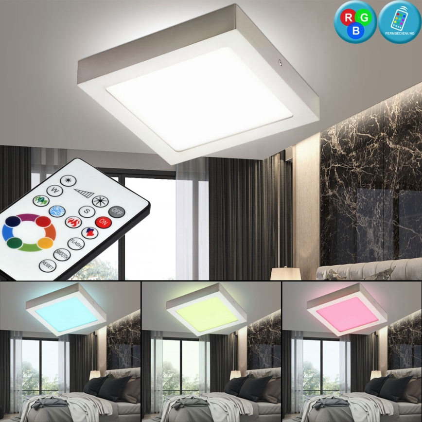 Eglo 78768 - Plafonnier LED RGB à intensité modulable TINUS 1xLED/6W/230V