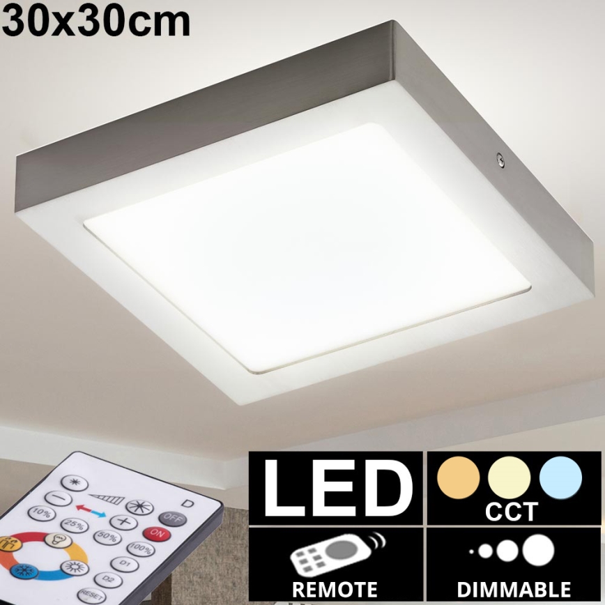 Eglo 78771 - Plafonnier LED à intensité modulable TINUS 1xLED/21W/230V