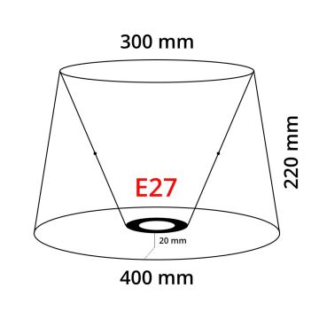 Eglo 78804 - Abat-jour VINTAGE E27 diamètre 40 cm
