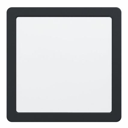 Eglo 78814 - plafonnier LED FUEVA LED/17W/230V 21x21 cm noir