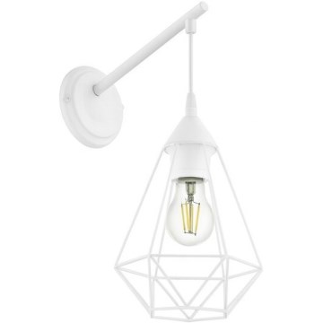 Eglo 79084 - Applique murale BYRON 1xE27/60W/230V blanche