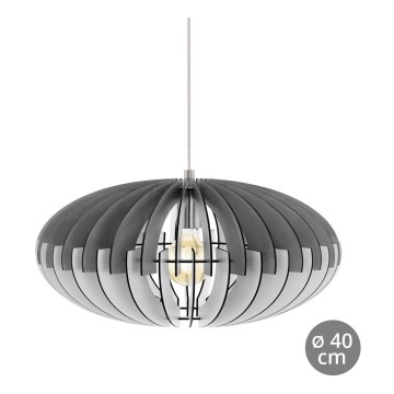 Eglo 79136 - Lustre avec fil SOTOS 1xE27/60W/230V gris