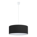Eglo 79304 - Suspension sur câble CLINTON 3xE27/60W/230V noire