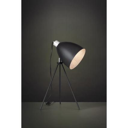 Eglo 79378 - Lampe de table MAREPERLA 1xE27/60W/230V noire