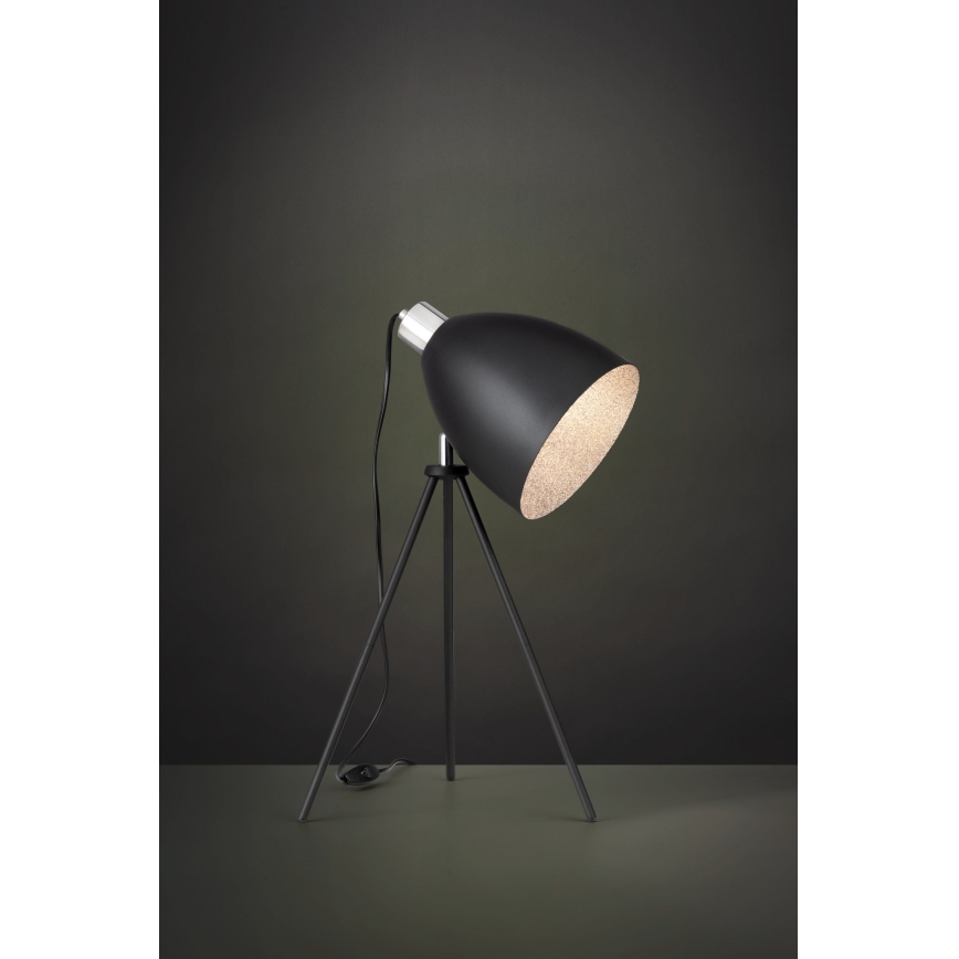 Eglo 79378 - Lampe de table MAREPERLA 1xE27/60W/230V noire