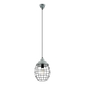 Eglo 79435 - Suspension sur câble BAMPTON 1xE27/60W/230V gris/noir