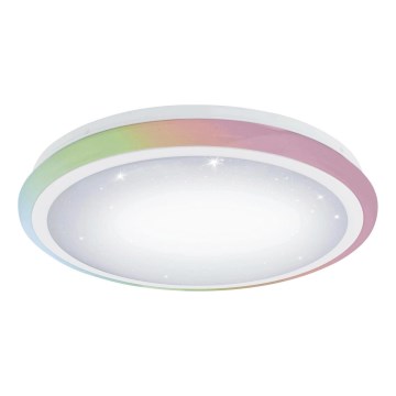 Eglo 79512 - Plafonnier LED RGB dimmable LIPARI LED/24W/230V + télécommande