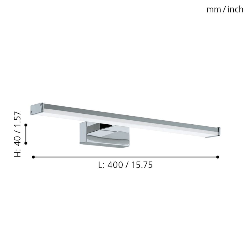 Eglo 79532 - Éclairage de miroir salle de bain SARNOR LED/7,4W/230V 40 cm IP44 chrome brillant