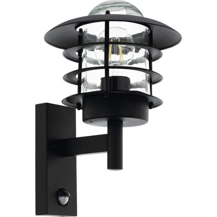 Eglo 79555 - Applique murale extérieure avec détecteur ZAMALENA 1xE27/60W/230V IP44