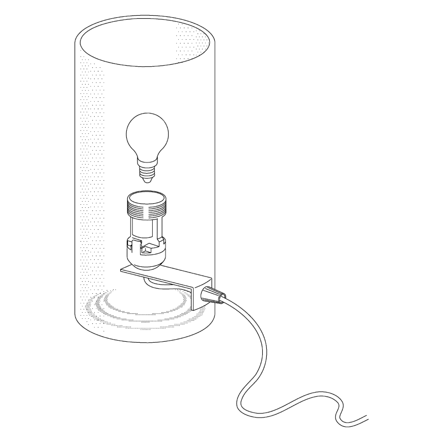 Eglo - Lampe de table 1xE14/60W/230V
