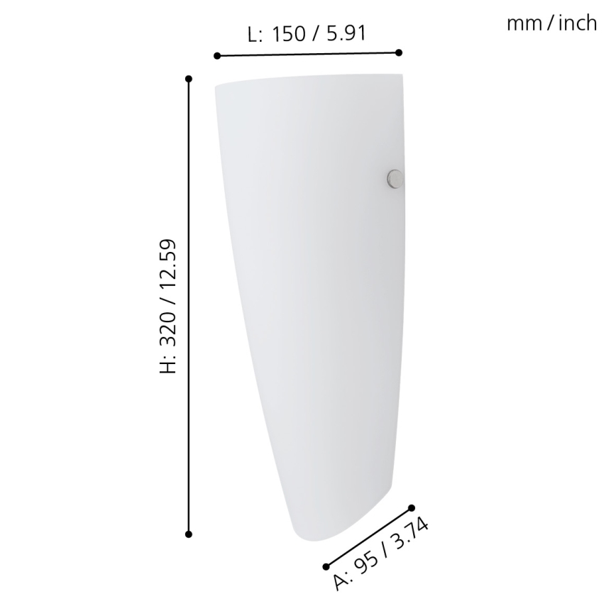 Eglo - Applique murale 1xE27/60W/230V
