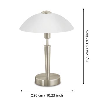 Eglo – Lampe de table à intensité variable 1×E14/40W/230V