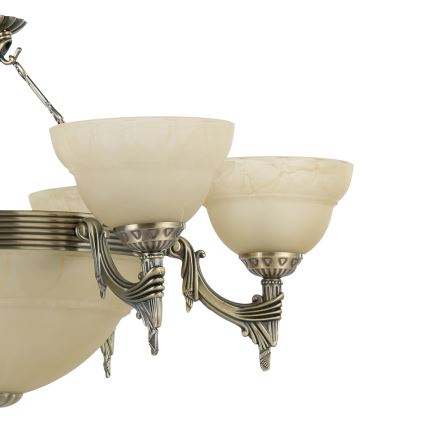 Eglo - Lustre sur chaîne 9xE14/60W Verre albâtre