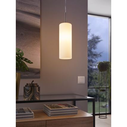 Eglo - Lustre avec fil 1xE27/60W blanc