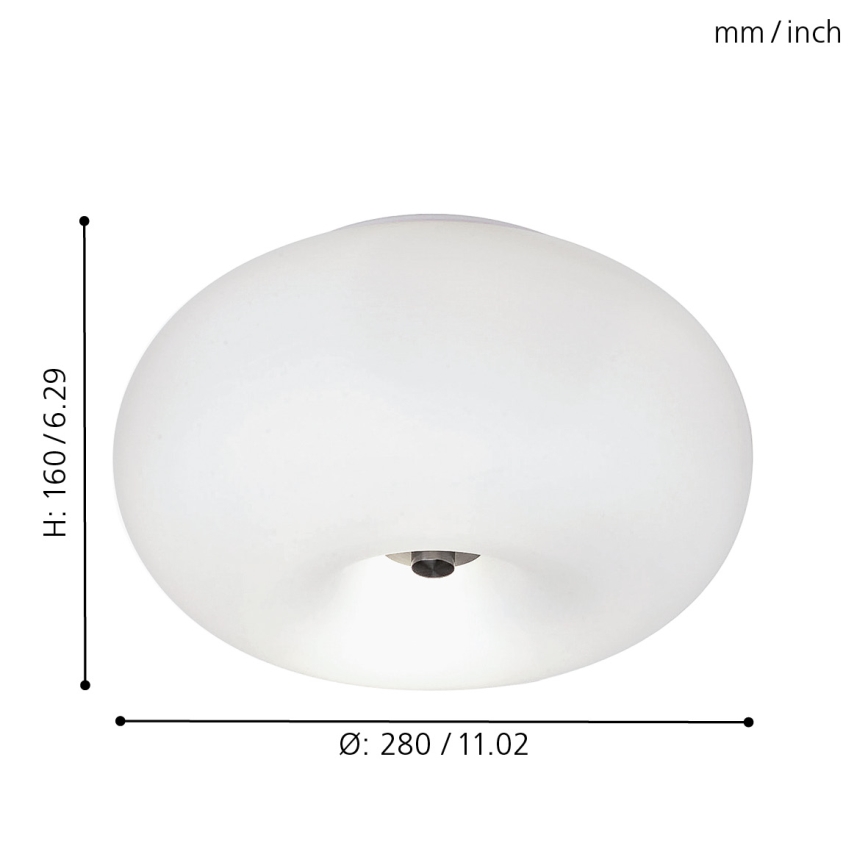 EGLO - Plafonnier OPTICA 2xE27/60W d. 28 cm